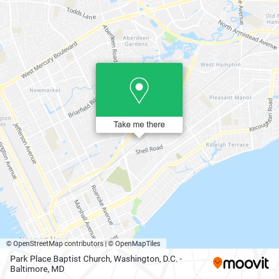 Park Place Baptist Church map