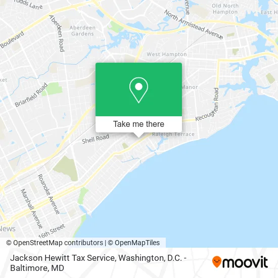 Jackson Hewitt Tax Service map