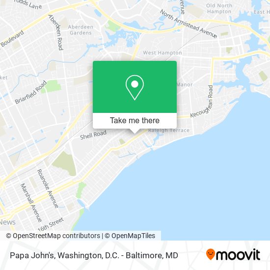 Papa John's map