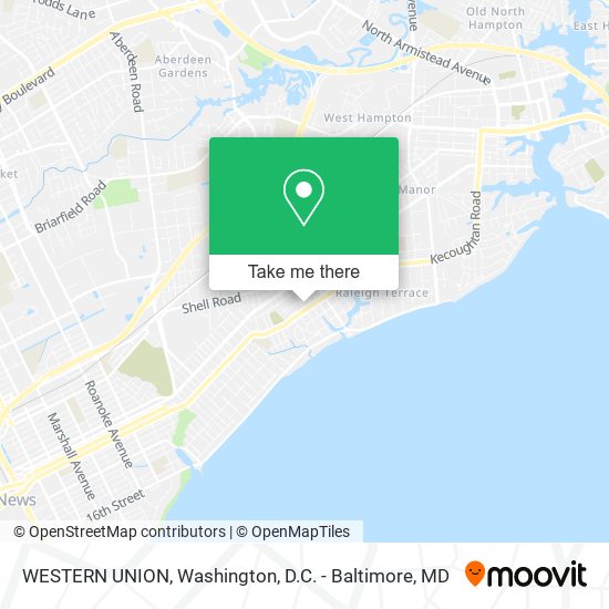 WESTERN UNION map