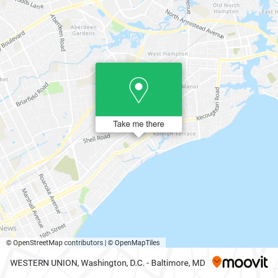 WESTERN UNION map