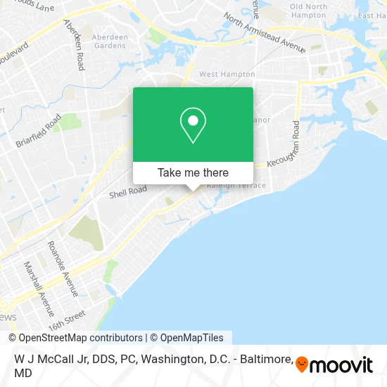 W J McCall Jr, DDS, PC map