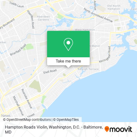 Hampton Roads Violin map
