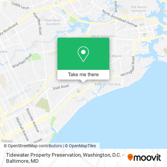 Tidewater Property Preservation map