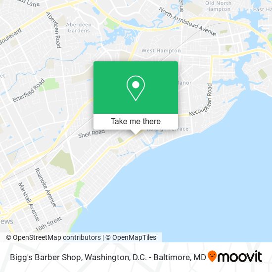 Bigg's Barber Shop map