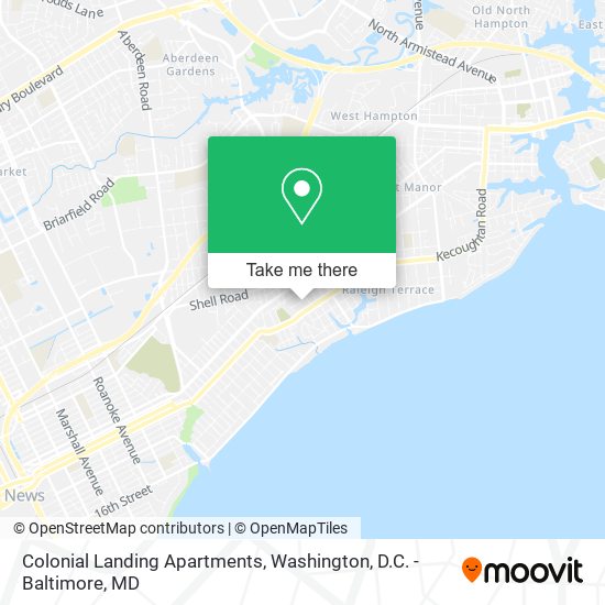Mapa de Colonial Landing Apartments