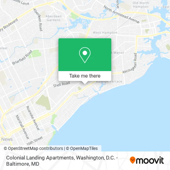 Colonial Landing Apartments map