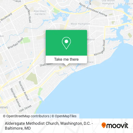 Aldersgate Methodist Church map