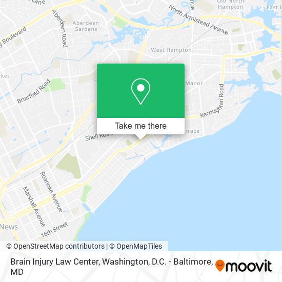 Brain Injury Law Center map