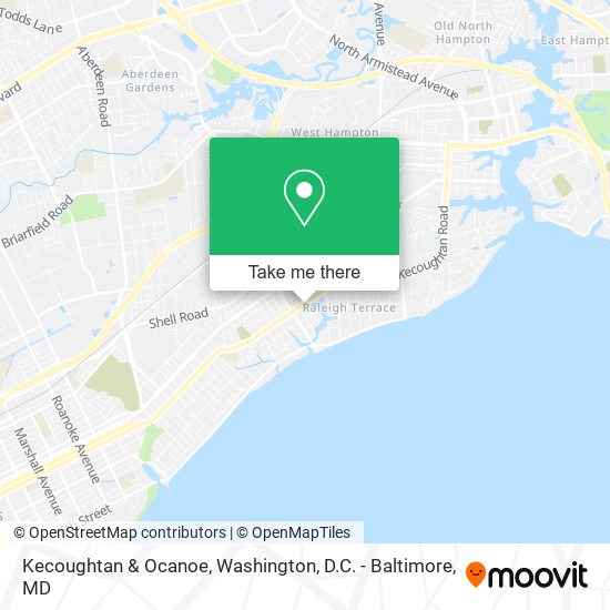 Kecoughtan & Ocanoe map