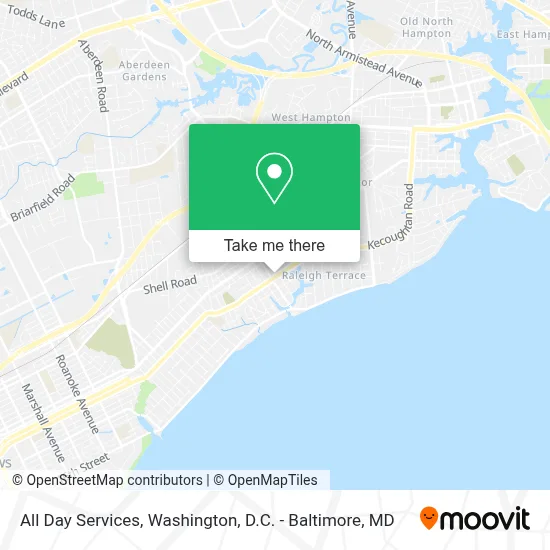 All Day Services map