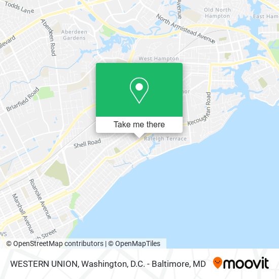 WESTERN UNION map