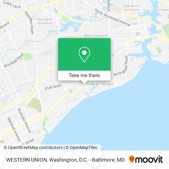 WESTERN UNION map