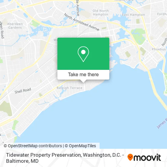 Tidewater Property Preservation map