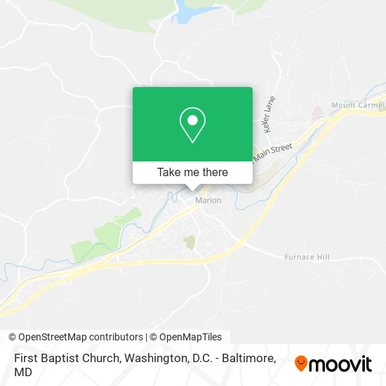 First Baptist Church map