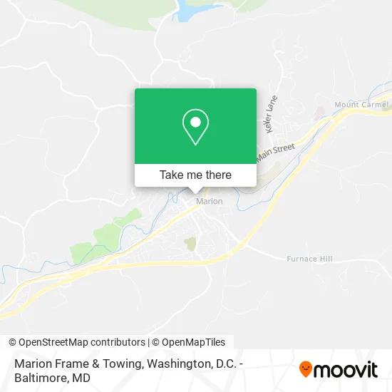 Marion Frame & Towing map