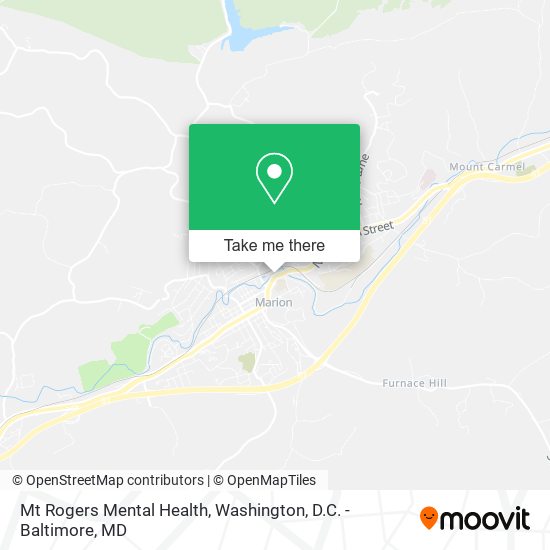 Mt Rogers Mental Health map