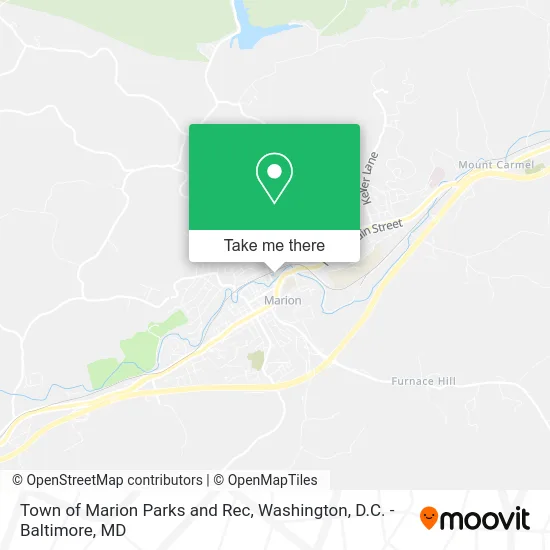 Town of Marion Parks and Rec map