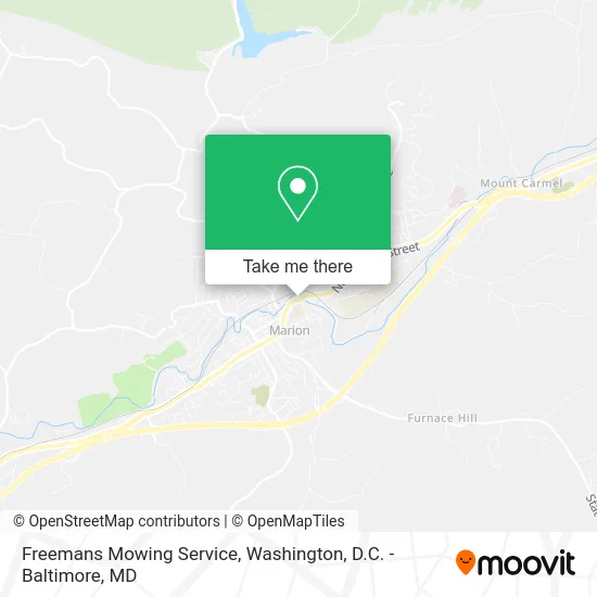 Freemans Mowing Service map