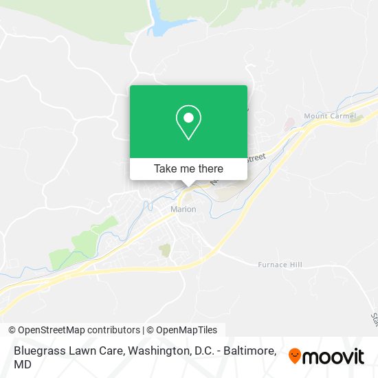 Mapa de Bluegrass Lawn Care