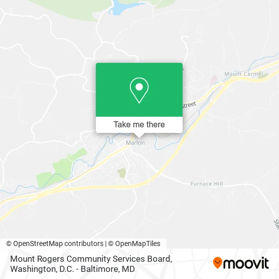 Mount Rogers Community Services Board map