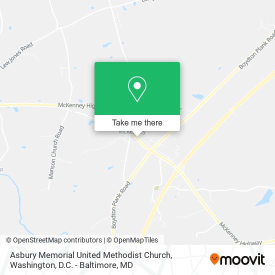 Mapa de Asbury Memorial United Methodist Church
