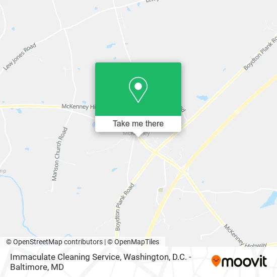 Immaculate Cleaning Service map