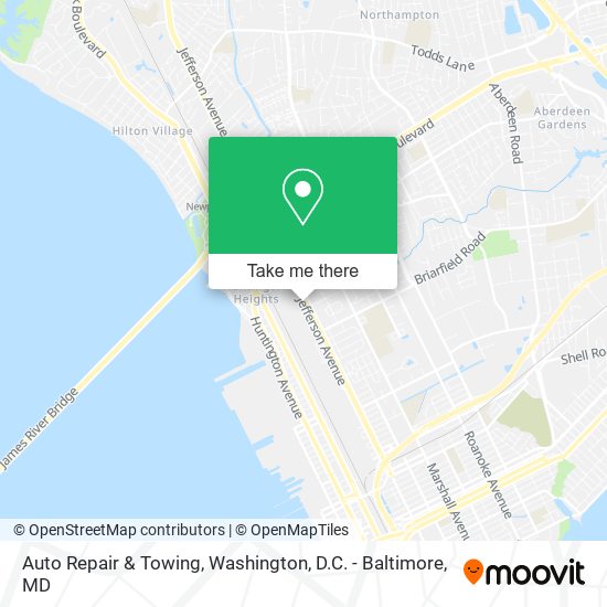Auto Repair & Towing map