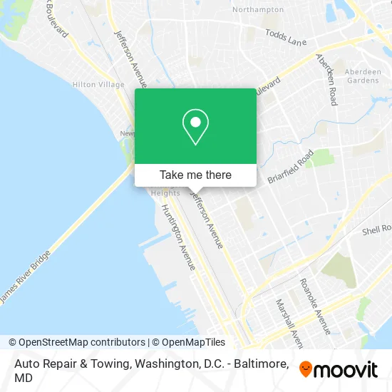 Auto Repair & Towing map