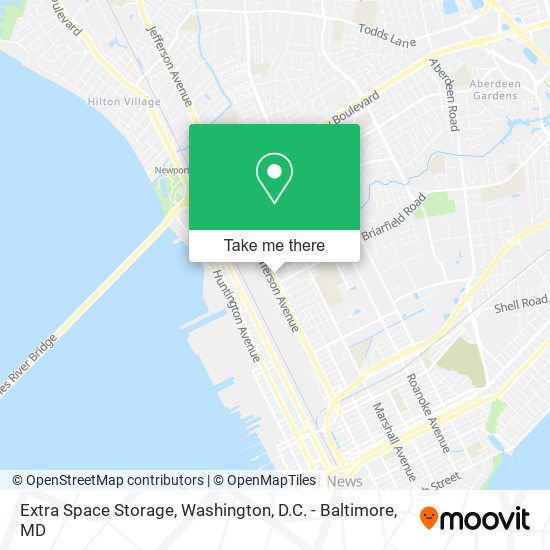 Extra Space Storage map