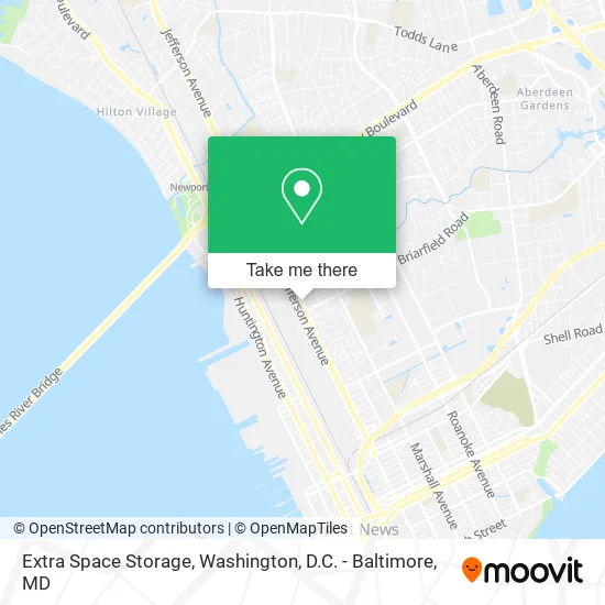 Extra Space Storage map
