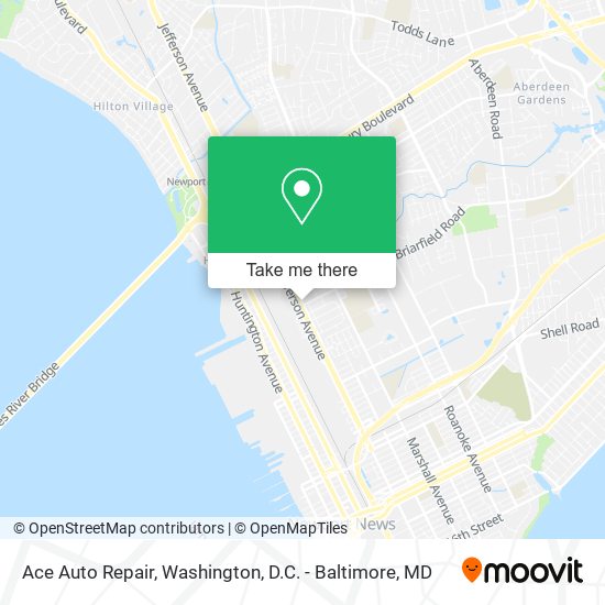 Mapa de Ace Auto Repair