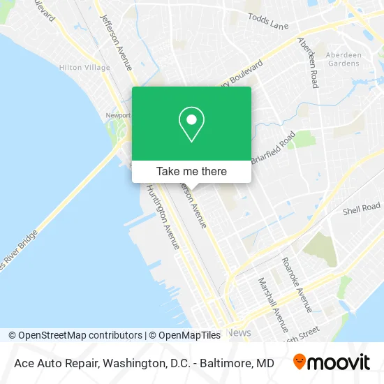 Ace Auto Repair map