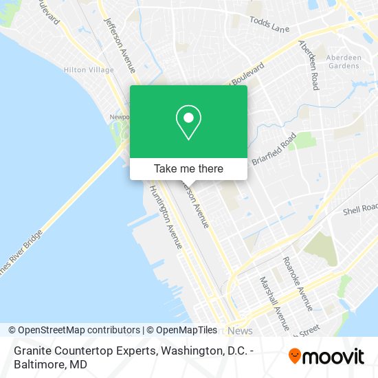 Granite Countertop Experts map