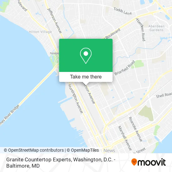 Granite Countertop Experts map