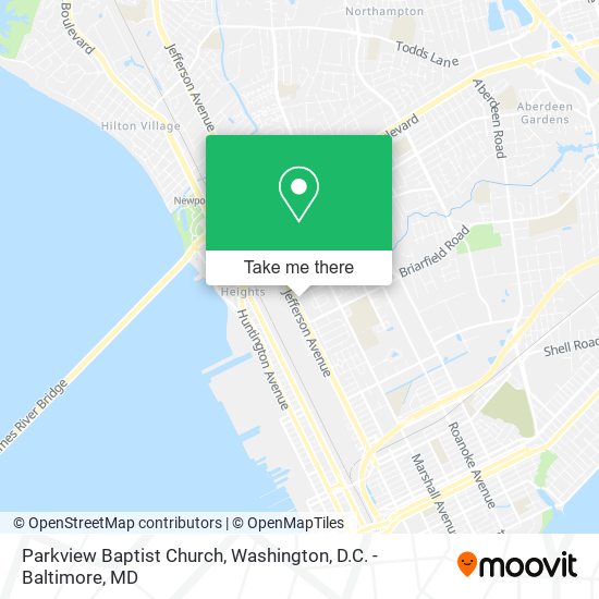 Parkview Baptist Church map