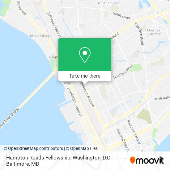 Hampton Roads Fellowship map