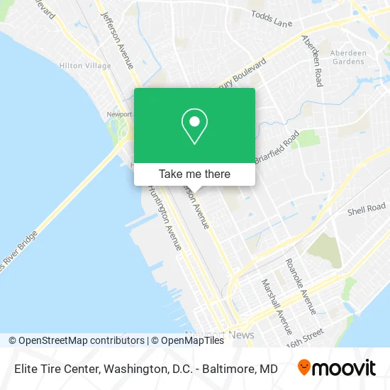 Elite Tire Center map