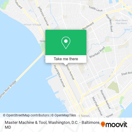 Master Machine & Tool map