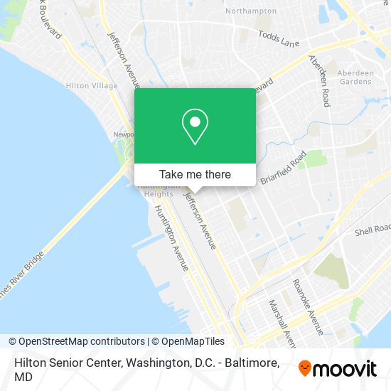 Hilton Senior Center map