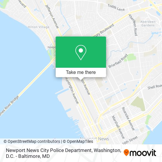 Newport News City Police Department map