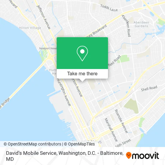 David's Mobile Service map