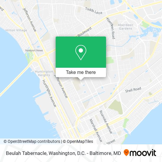Mapa de Beulah Tabernacle