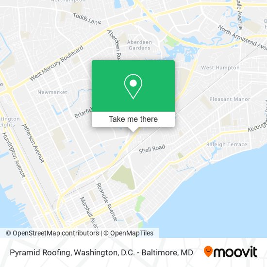 Pyramid Roofing map