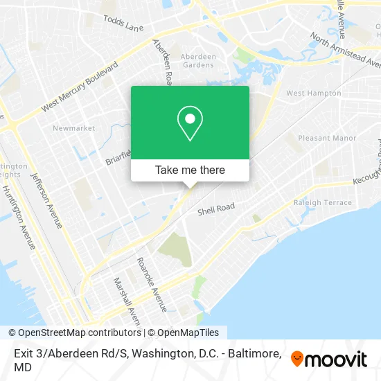 Exit 3/Aberdeen Rd/S map