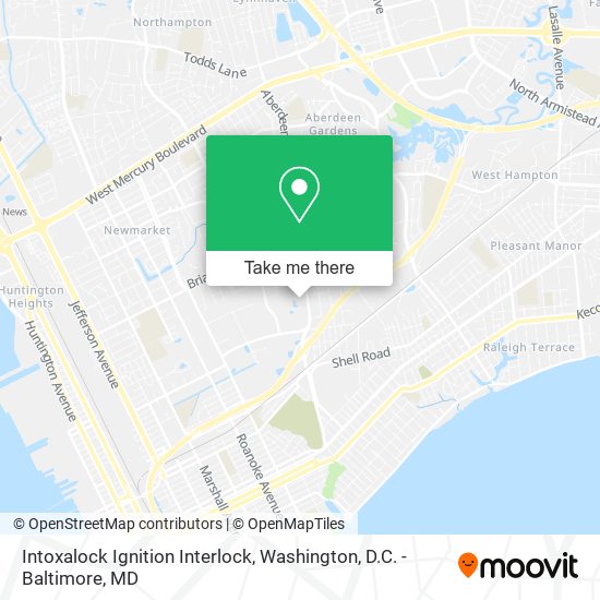 Mapa de Intoxalock Ignition Interlock