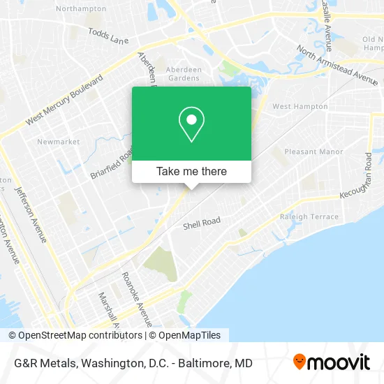 G&R Metals map