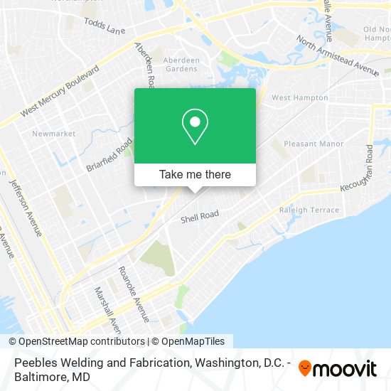 Peebles Welding and Fabrication map