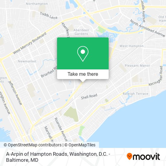 Mapa de A-Arpin of Hampton Roads