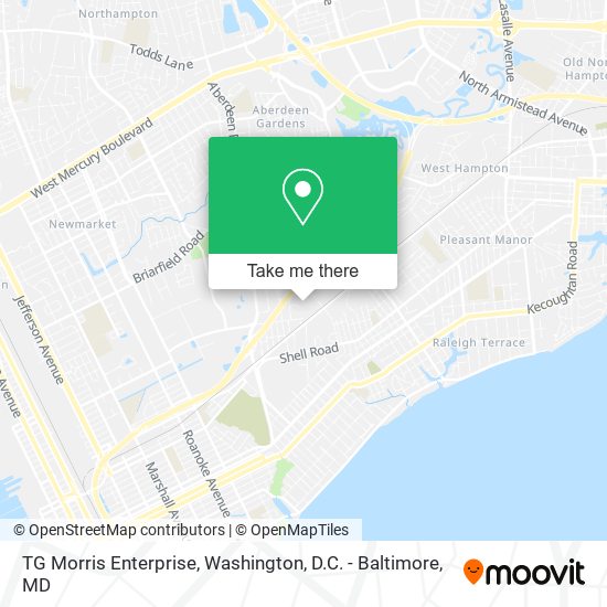 TG Morris Enterprise map